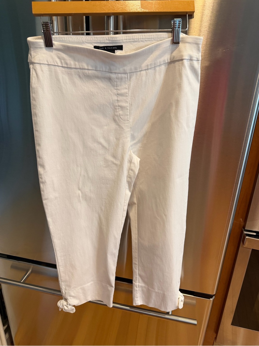 Zac & Rachel white Women's Pants - Smooth Knit Finish